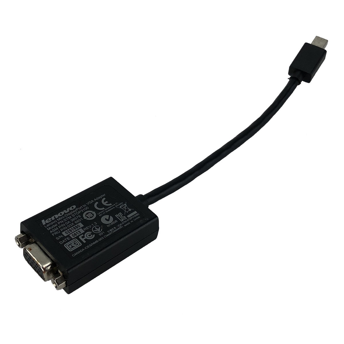 Genuine Lenovo SC10G74844 Mini-DisplayPort to VGA Monitor Adapter