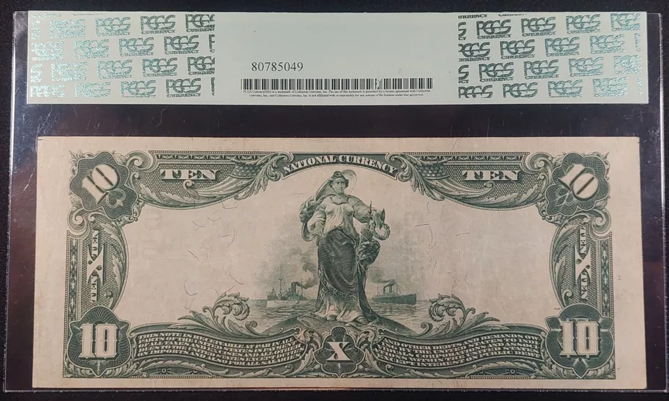 1902 $10 National Bank Note CH5603 FR633 Pensacola, Florida PCGS 30 VF, - Image 2 of 2