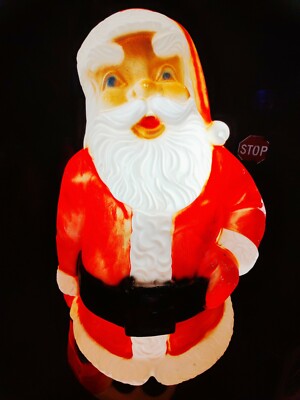 XXL VINTAGE 5ft SANTA BLOW MOLD By Beco/GeneralFoam HUGE Life Size SantaClaus 