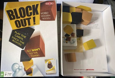 Strategiespiel Block Out! Spielkarten Stapelblöcke komplett verpackt