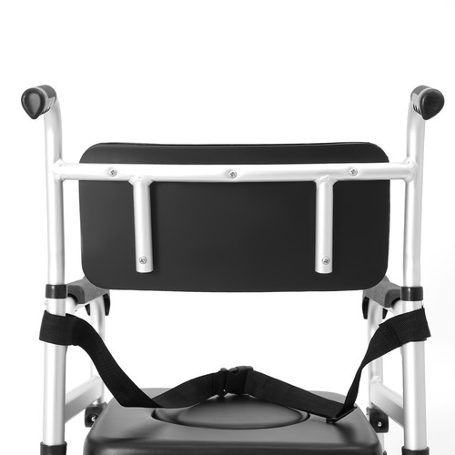 Duschstuhl mit Rollen Toilettenstuhl Faltbar Rollstuhl Duschsitz Wasserdichtes - Bild 16 von 17