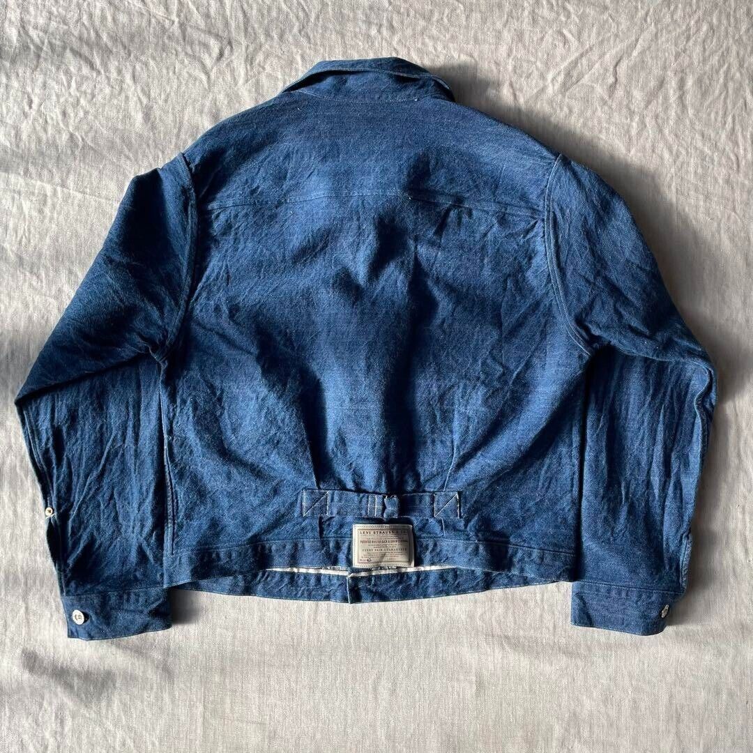 LEVI'S LVC 1879 Triple Pleated Blouse Trucker Jacket 42 LEVI'S LVC 1879 Triple Pleated Blouse Trucker Jacket 42