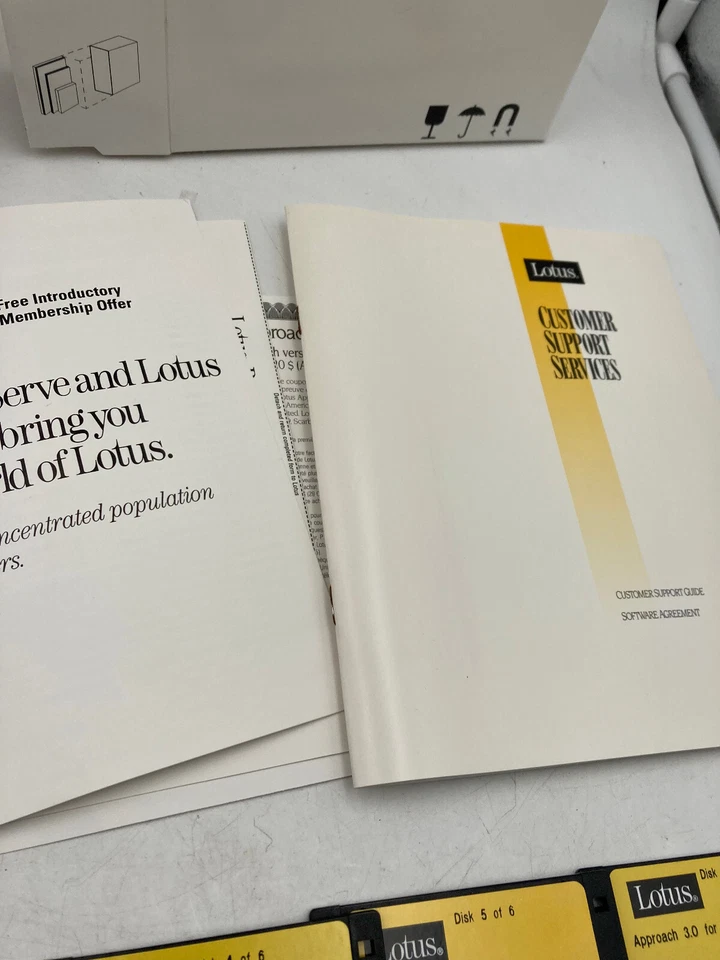 Lotus Approach 3.0 for Windows 3.1 PC IBM Big Box 123 Suite Complete - Image 3 of 3