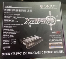 orion amplifier xtr pro 1250.1 rms