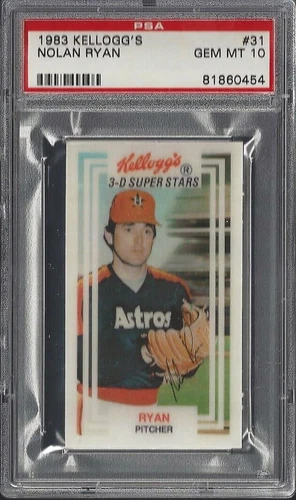 1983 Kellogg's #31 Nolan Ryan Houston Astros PSA 10 Gem Mint 81860454