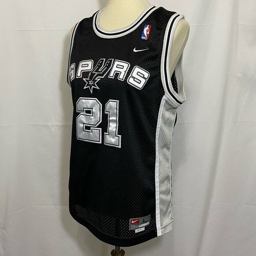 Vintage Youth San Antonio Spurs Stitched Nike Tim Duncan Jersey Size Lg - Picture 5 of 12