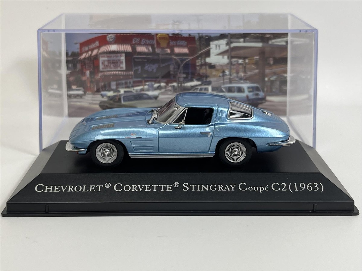 ミニカー CHEVROLETCORVETTESTINGRAY Coupe C2(1963) Chevrolet Corvette Stingray Coupe C2 1963 Blau 1:43 American