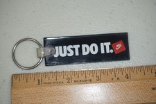 Vintage Nike Just Do it Rubber Strap Keychain Key Ring Made in USA