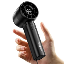 4000mAhPortable Handheld Turbo Fan,5 Speeds High Speed Personal Fan With Digital
