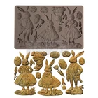 Meadow Whispers | 5" x 8" Silicone Décor Mould | Redesign with Prima | Rabbit