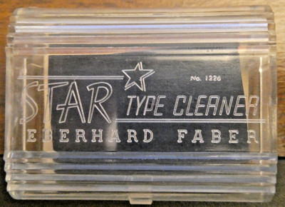 Vintage Star Type Cleaner for typewriters. Plastic Putty #1226 Eberhard Faber