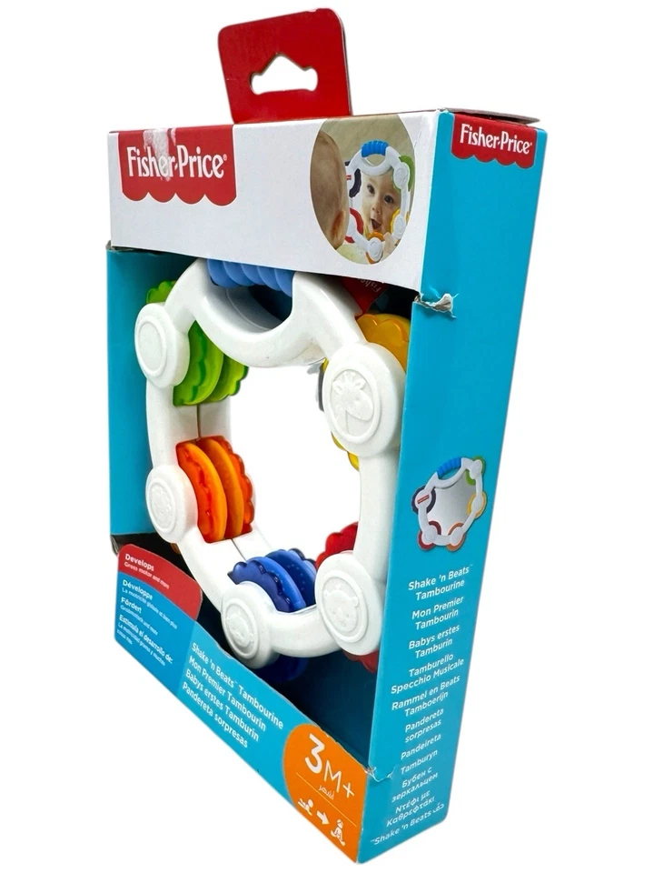 Fisher Price -Shake N’ Beats Tambourine ab 3Monate Babys NEU INKgrafix Toys A391 - Bild 4 von 4