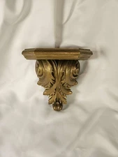 Vintage 1973 Burwood Sconce Shelf W/acanthus leaves, scrolls Baroque/ Rococo
