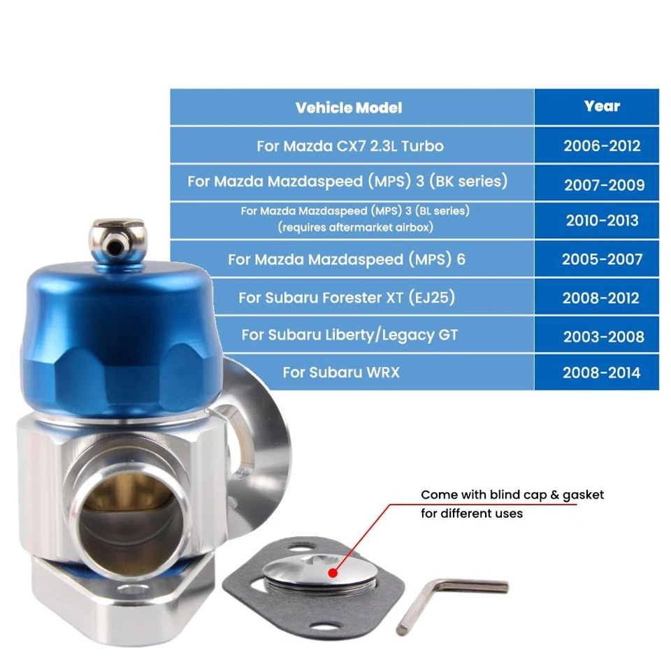 Blow Off Valve for Mazda CX7 2.3L Turbo 2006-2012 Mazdaspeed 3 2007-2013 BOV US - Imagem 2 de 4