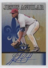 2012 Leaf Valiant Blue 11/25 Jesus Aguilar #VA-JA1 Auto 1x9