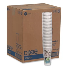 Dixie 5320CD PerfecTouch 20 oz.Paper Cups - Coffee Haze (25/Bag, 20 Bags/CT) New