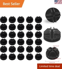 Effortless Assembly 30Pcs Wire Cube Connectors - Black Plastic Organization Set