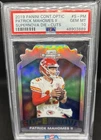 2019 Contenders Optic Patrick Mahomes Supernova Die-Cuts #S-PM SSP PSA 10 POP 7