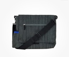 Messenger Laptop Bag 14 Organizer 8 Pocket Business School Gray - New With Tags