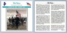Stalwart Fighters - 20th Maine - Units - Atlas Ed. Civil War Card