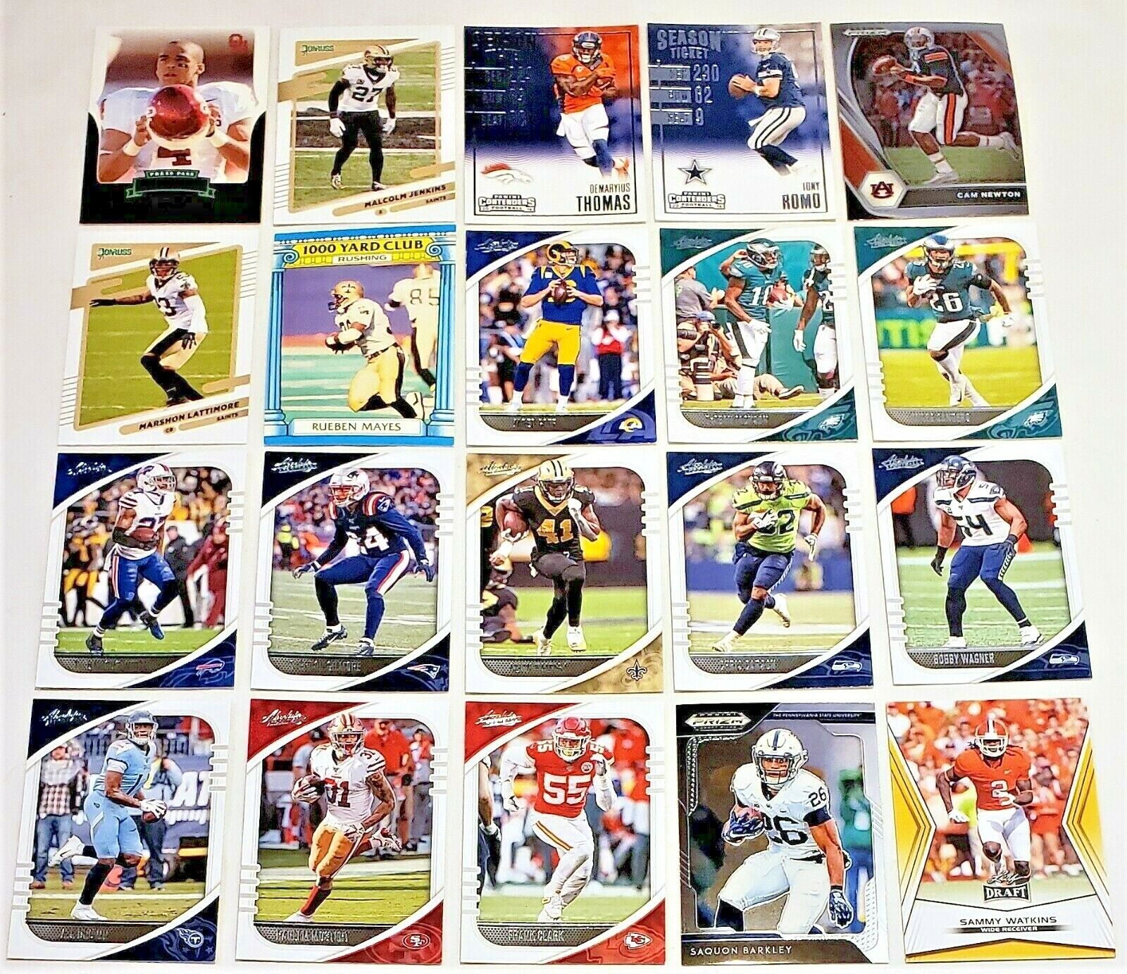 LOT OF 20 STAR Discount is also underway ROOKIE Purchase CARDS & FOOTBALL