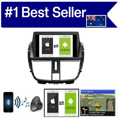 PEUGEOT 207 2006-2011 GPS WIRELESS APPLE CARPLAY ANDROID AUTO  ODB DAB+ TPMS DVR