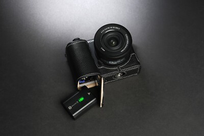 Real Leather Half Camera Case Bag Cover for Sony ZV-E10 II ZVE10 II Mark II