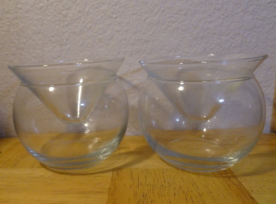 LIBBEY Martini Chillers 5.5 oz Drinks Desserts Appetizer Glasses 2 SETS / 4 PCS