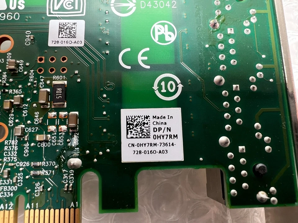 Dell Broadcom 5719 1GB Quad-Port Network Interface Adapter 0HY7RM HY7RM - Image 3 of 3