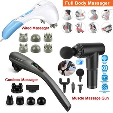 Massage Gun & Handheld Massager Deep Tissue Vibrating Full Body Massage Machine