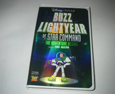 BUZZ LIGHTYEAR OF STAR COMMAND THE ADVENTURE BEGINS VHS MOVIE CLAMSHELL