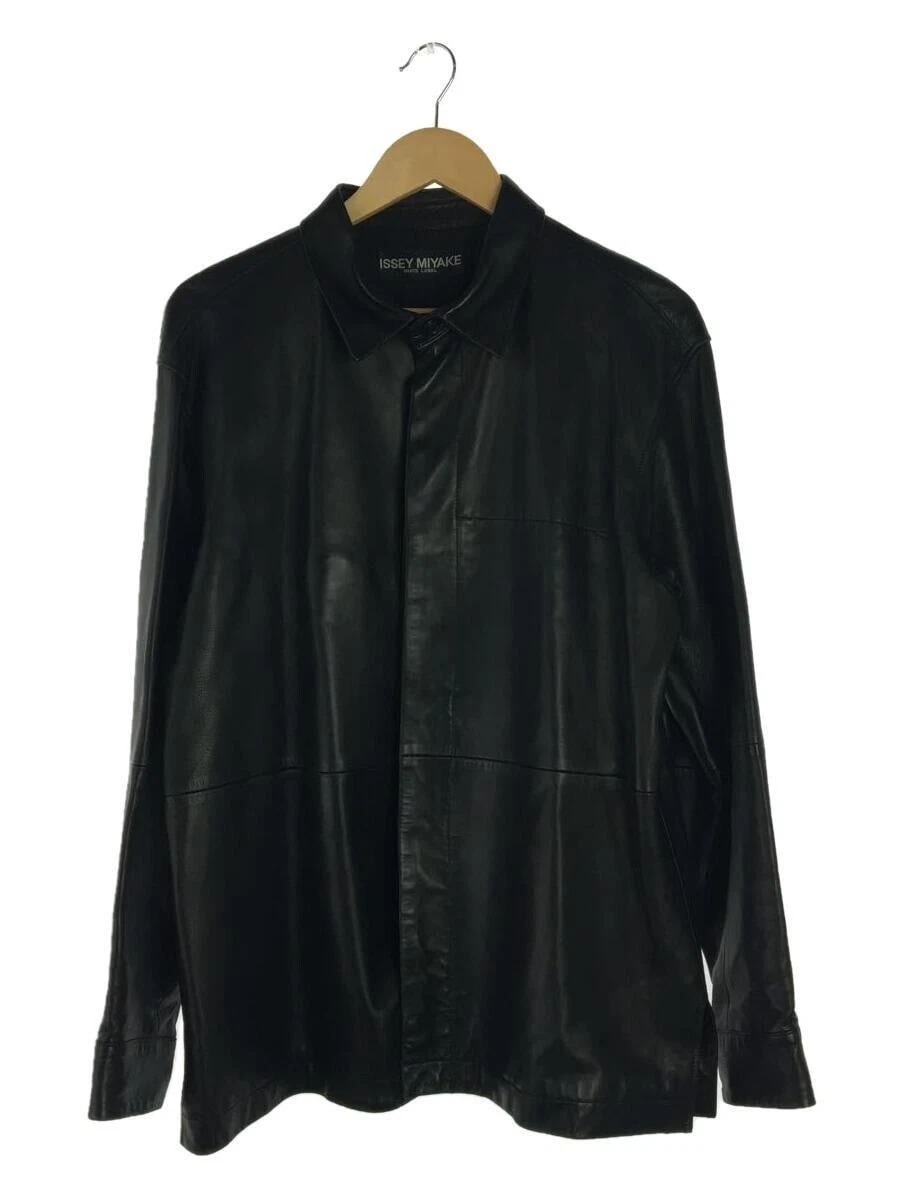 ISSEY MIYAKE Men's Jacket size 3 sheep leather Black Sleeve Length 60cm used