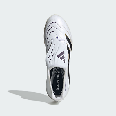 adidas Predator League Fold-Over Tongue TF White Black Gold JR7012