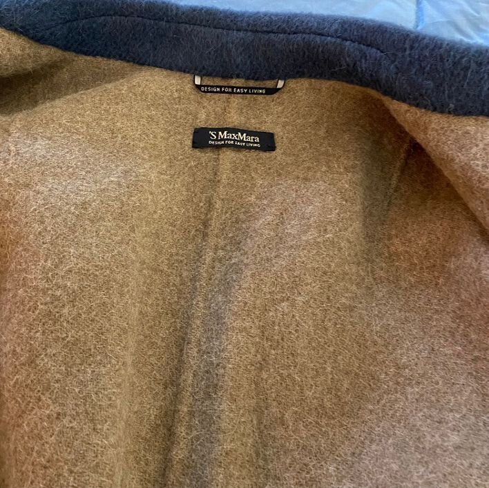 S Max Mara Cucito A mano Coat Wool & Angora Double-faced Single
