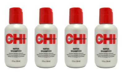 CHI Infra Shampoo - Moisture Therapy Shampoo, 2oz (Pack of 4)