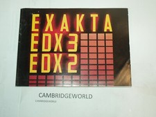 EXAKTA EDX 3 2 CAMERA INSTRUCTION MANUAL GUIDE USERS BOOK NEW GENUINE ORIGINAL