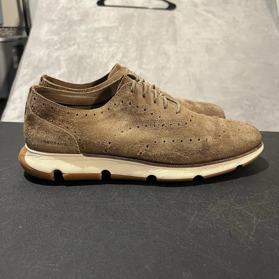 Cole Haan 4.Zerogrand Litewing Oxford Mens 11.5 Brown C35533 Suede Casual Dress