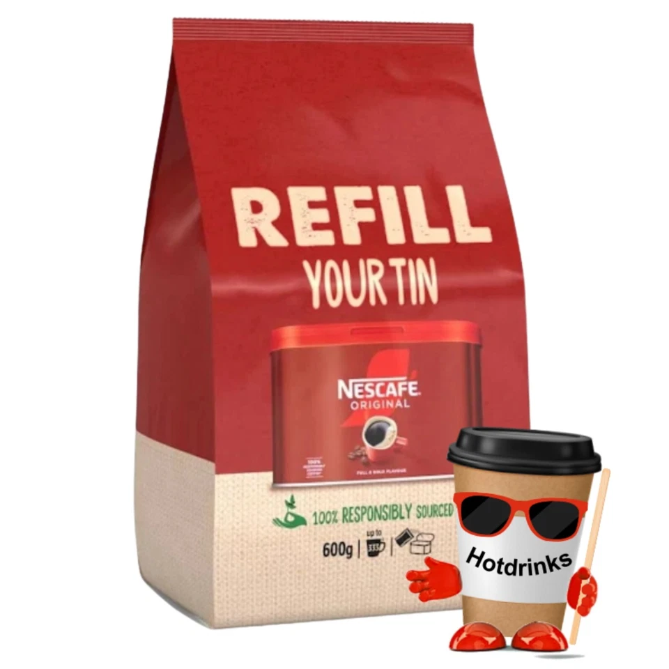 600g Bag of Nescafe Original 'Refill Your Tin' Coffee Granules ***BB Nov 2027***