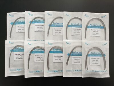Dental Orthodontic Stainless Steel Wire Round/Rectangular Arch Wires Ovoid