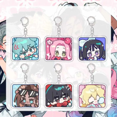 6Pc/set Alien Stage Ivan Till Luka Hyuna Sua Mizi Pixel Acrylic Keychain Pendant