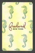 FREEHAND NEW YORK rows of Seahorses, Collectible Hotel Key Card