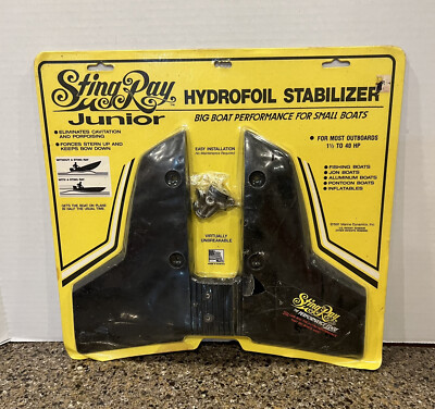 VTG 1991 Stingray Junior Boat Hydrofoil Stabilizer Fin Whale Tail 1.5 to 40hp