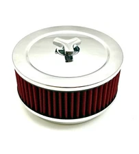 Air Cleaner Set 2-Barrel Carburetor 2-5/8" Neck Diameter Holley Rochester Carter