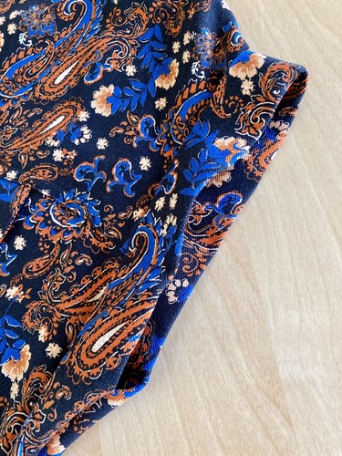 BNWTS @ £22 UK 6 NEXT Black Blue Orange Paisley Print Tunic Relaxed Fit Top - Picture 7 of 11