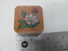 STAMPENDOUS WOOD RUBBER NESTLING SMALL STAMP CN016 ROSEHIPS