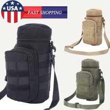 Molle Water Bottle Holder Tactical Bottle Pouches for Backpack with D-Ring Hook