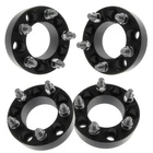 (4) BLACK 38mm 5x114.3 to 5x139.7 Wheel Adapters 1/2" Studs 5x4.5 to 5x5.5