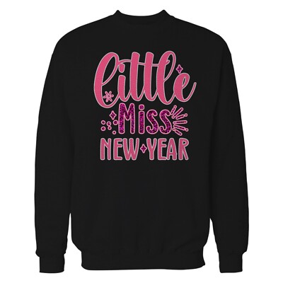 Silvester Little Miss Silvester Glitzer Glitzer Party Abend Feier offizielles Sweatshirt