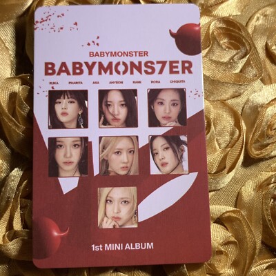 Chiquita BABYMONSTER Red Devil Edition Celeb K-POP Girl Photo Card