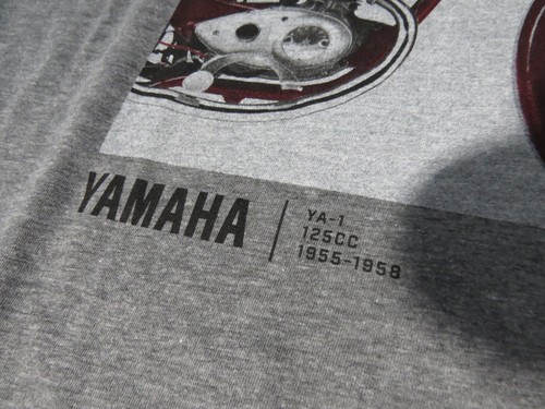NOS NWT Yamaha Gray Classic YA-1 125cc Graphic T Shirt Size L 3030-21428 - Picture 3 of 8